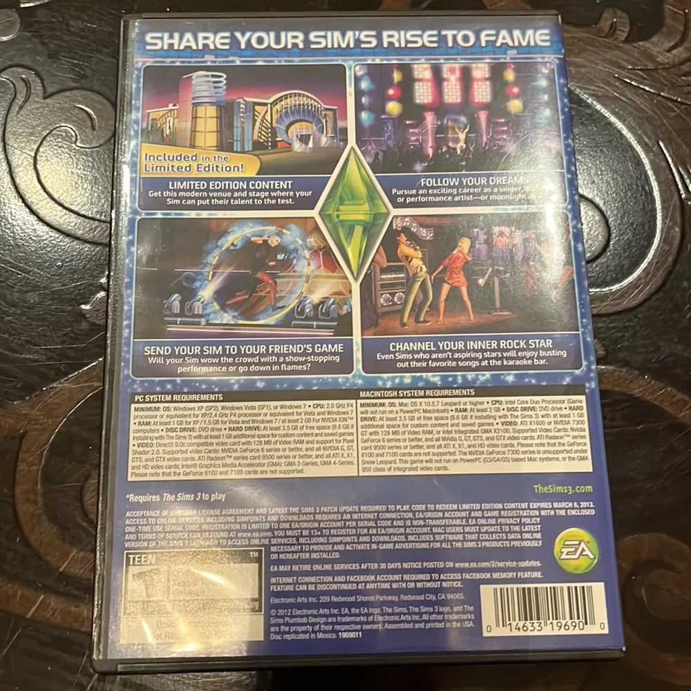 The Sims 3 Limited Edition Showtime Expansion Pack